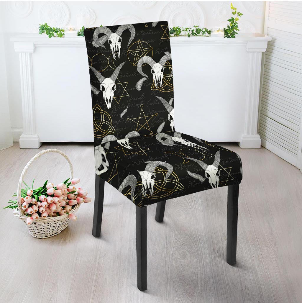 Capricorn Astrology Witch Gothic Chair Cover-grizzshop