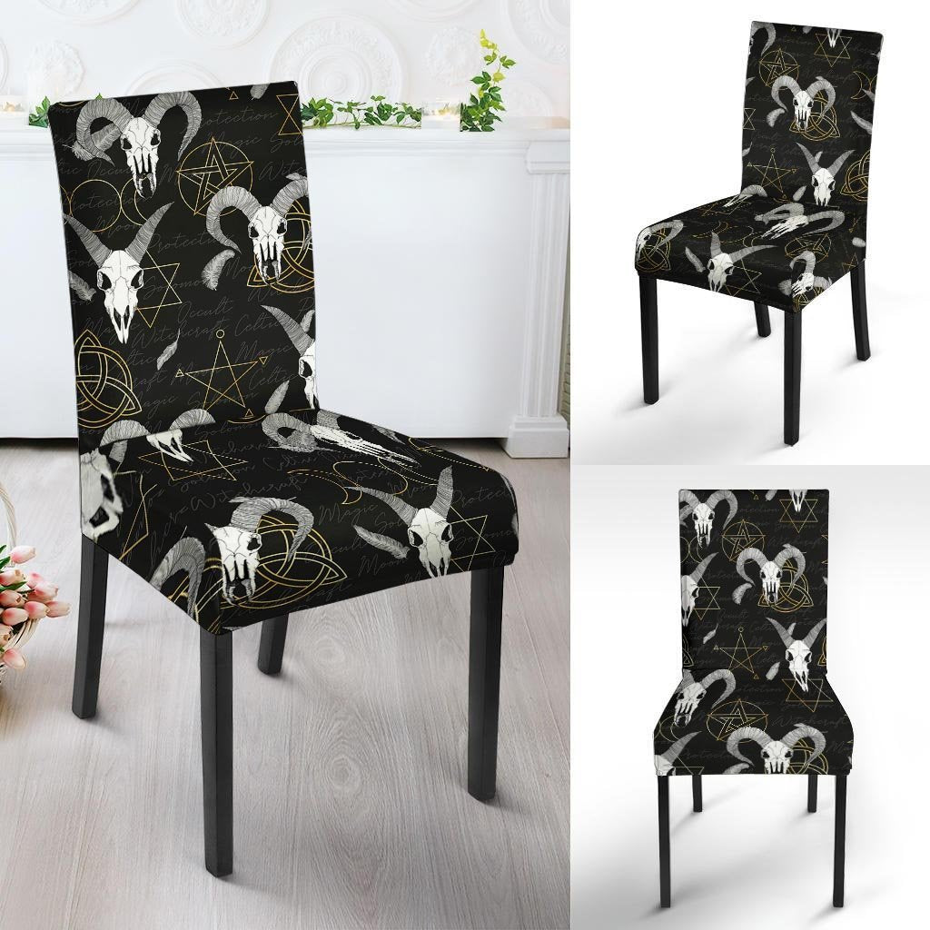 Capricorn Astrology Witch Gothic Chair Cover-grizzshop