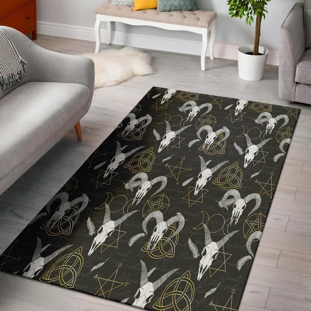 Capricorn Astrology Witch Gothic Floor Mat-grizzshop