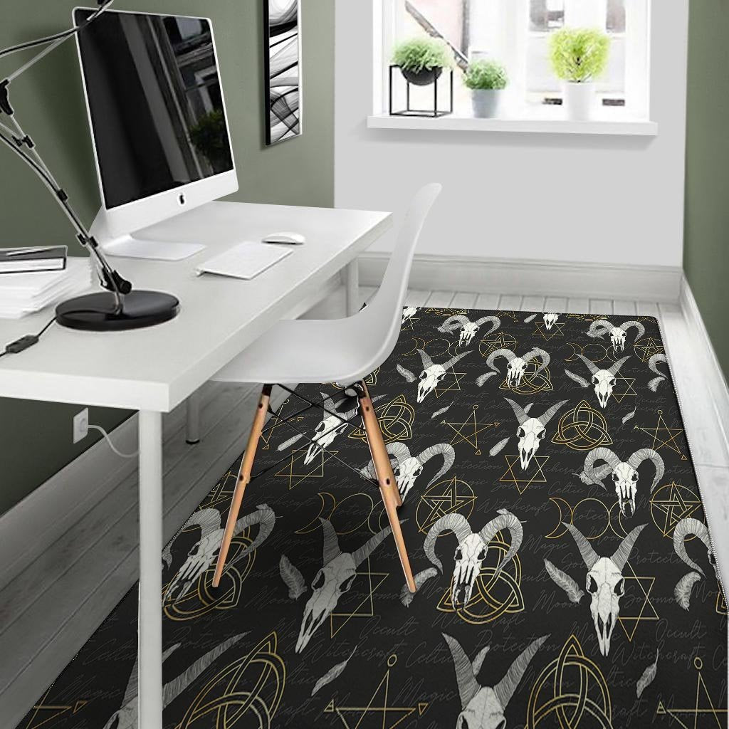 Capricorn Astrology Witch Gothic Floor Mat-grizzshop