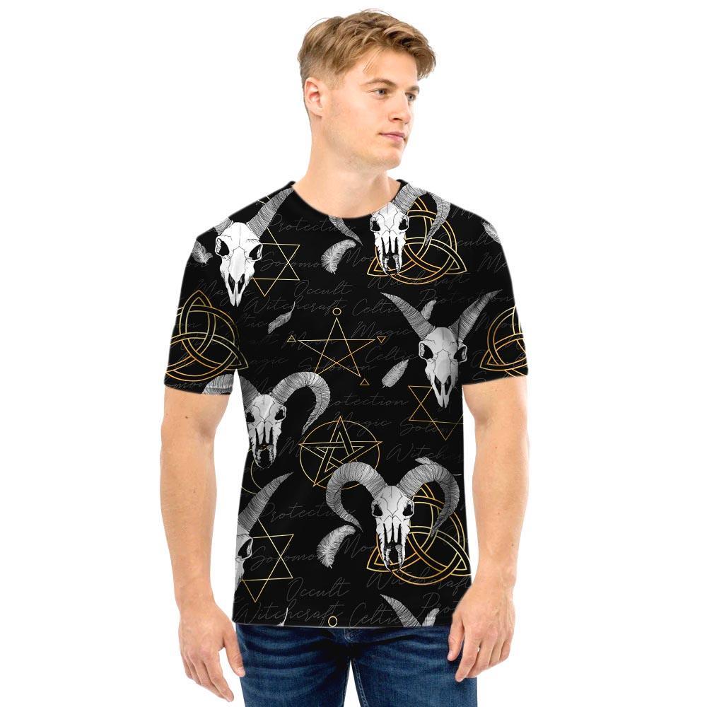 Capricorn Astrology Witch Gothic Men T Shirt-grizzshop