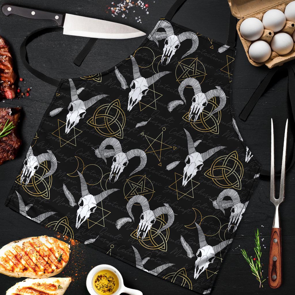 Capricorn Astrology Witch Gothic Men's Apron-grizzshop