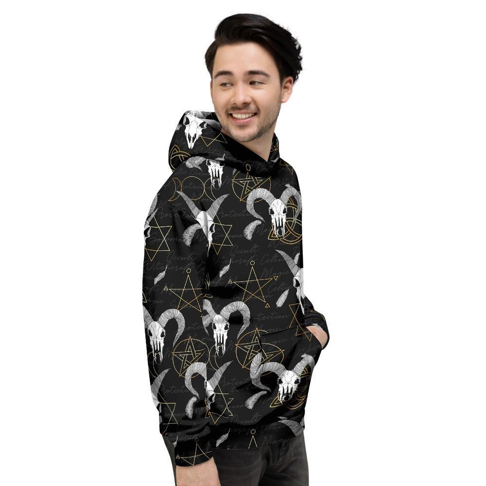 Capricorn Astrology Witch Gothic Men's Hoodie-grizzshop