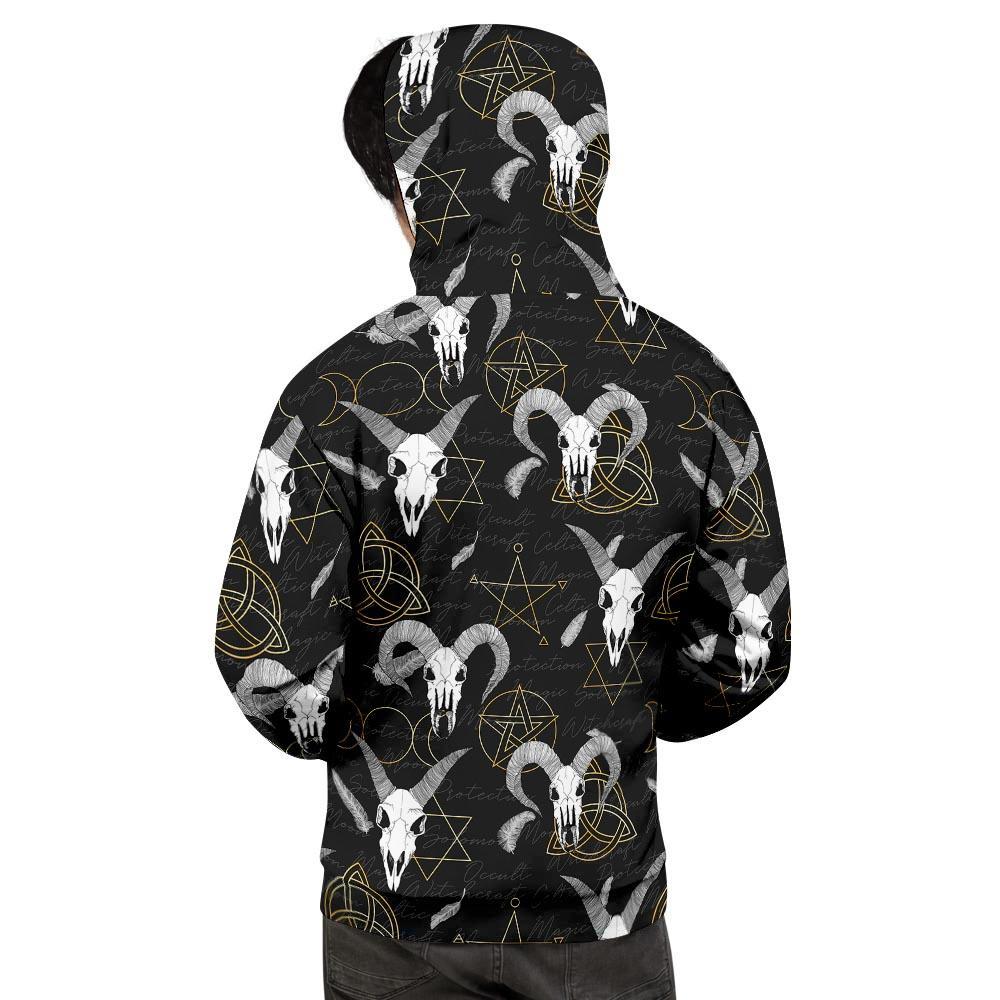 Capricorn Astrology Witch Gothic Men's Hoodie-grizzshop