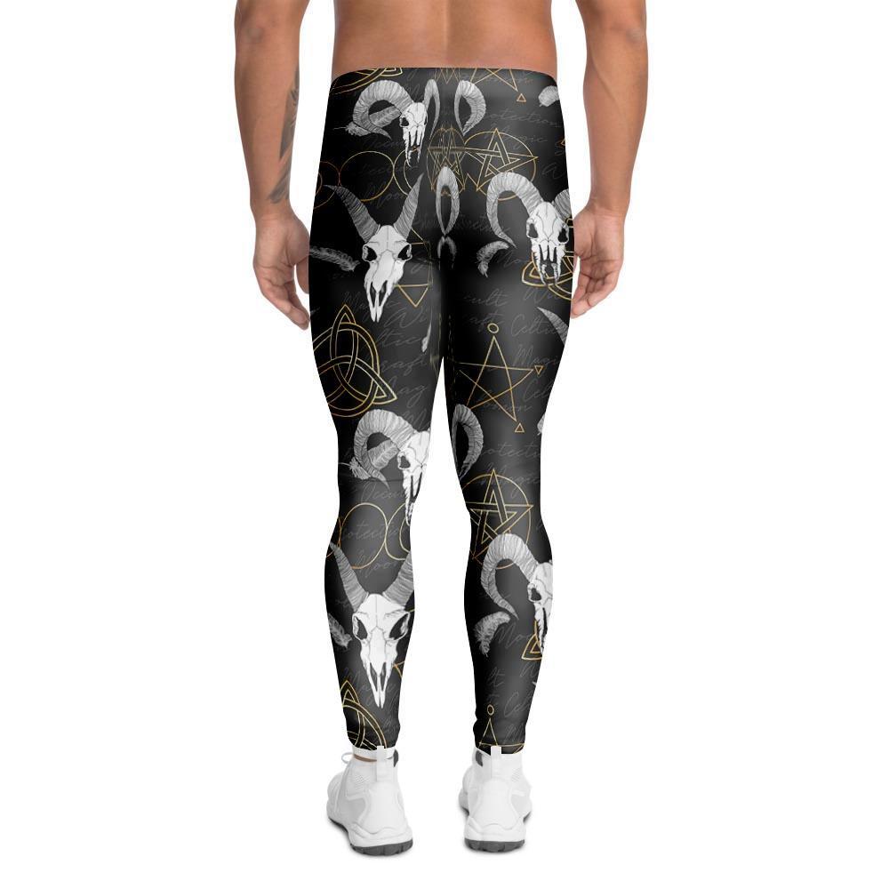 Capricorn Astrology Witch Gothic Men's Leggings-grizzshop