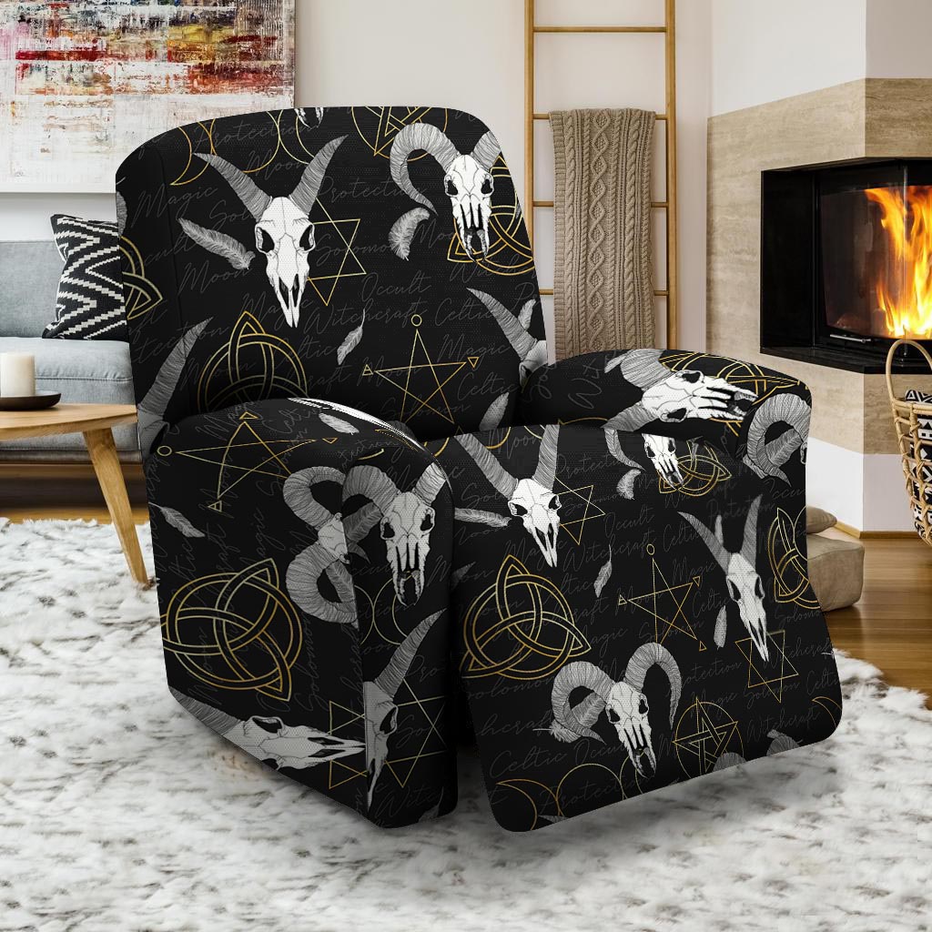 Capricorn Astrology Witch Gothic Recliner Cover-grizzshop