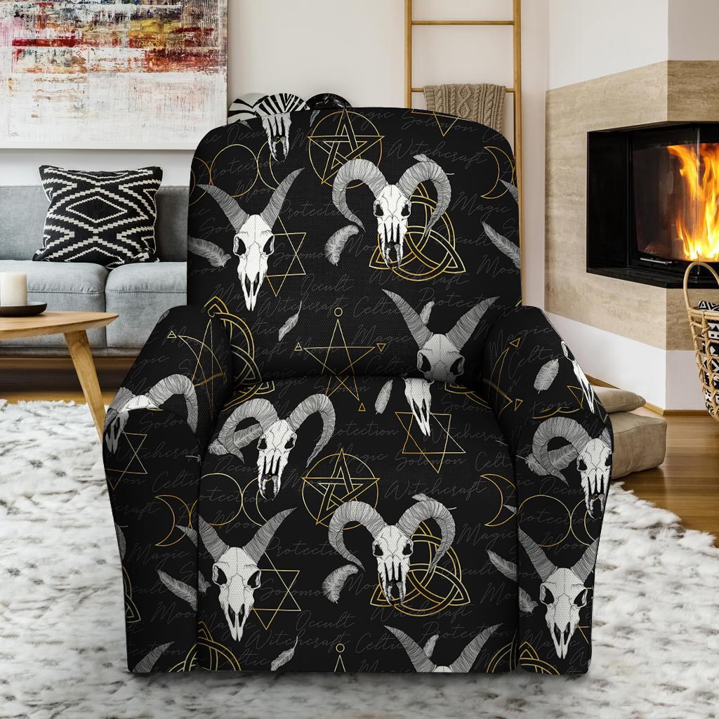 Capricorn Astrology Witch Gothic Recliner Cover-grizzshop