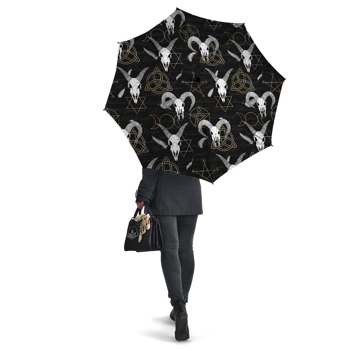 Capricorn Astrology Witch Gothic Umbrella-grizzshop