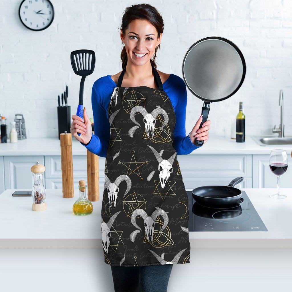 Capricorn Astrology Witch Gothic Women's Apron-grizzshop