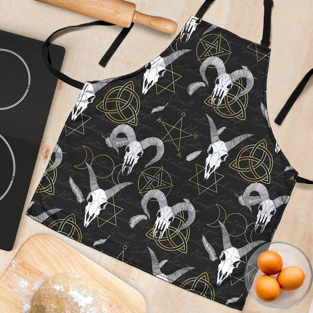 Capricorn Astrology Witch Gothic Women's Apron-grizzshop