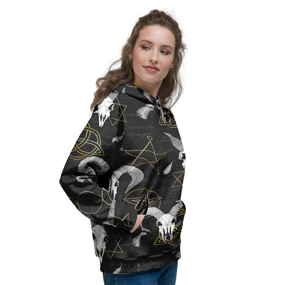 Capricorn Astrology Witch Gothic Women's Hoodie-grizzshop