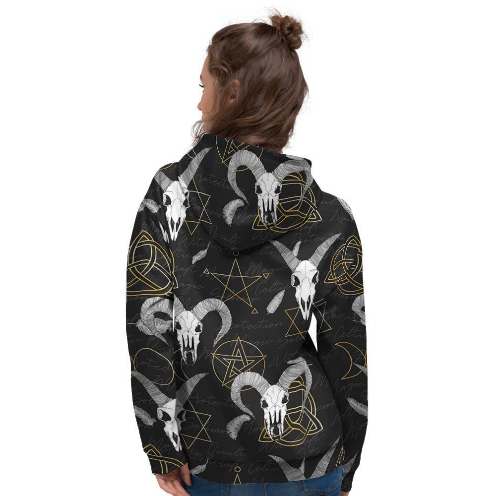 Capricorn Astrology Witch Gothic Women's Hoodie-grizzshop