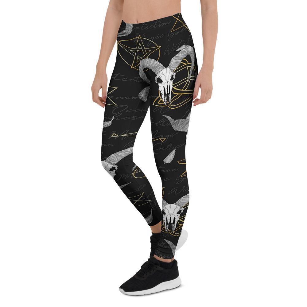 Capricorn Astrology Witch Gothic Women's Leggings-grizzshop