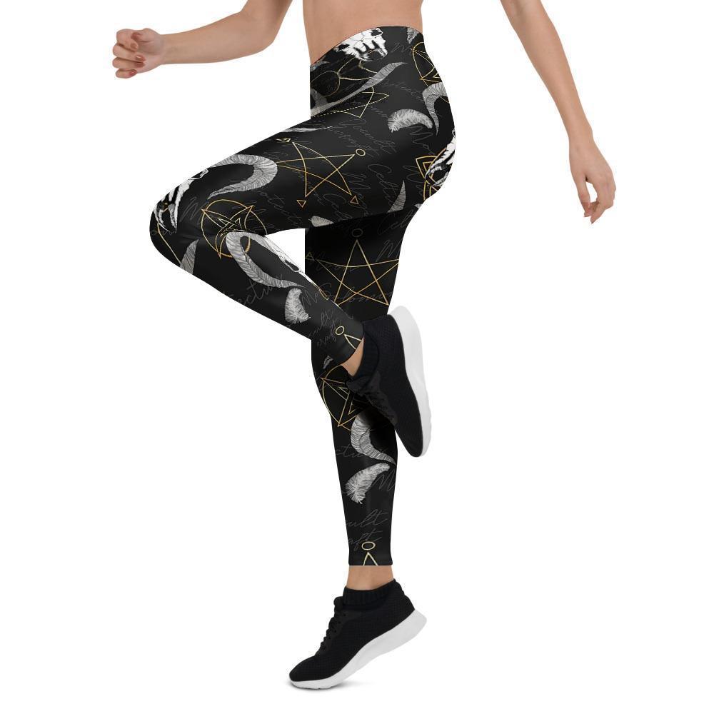 Capricorn Astrology Witch Gothic Women's Leggings-grizzshop