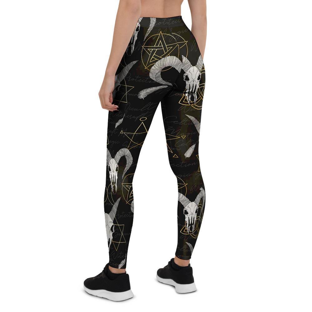 Capricorn Astrology Witch Gothic Women's Leggings-grizzshop