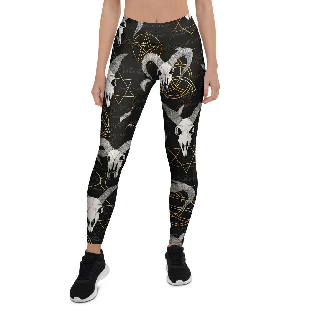 Capricorn Astrology Witch Gothic Women's Leggings-grizzshop