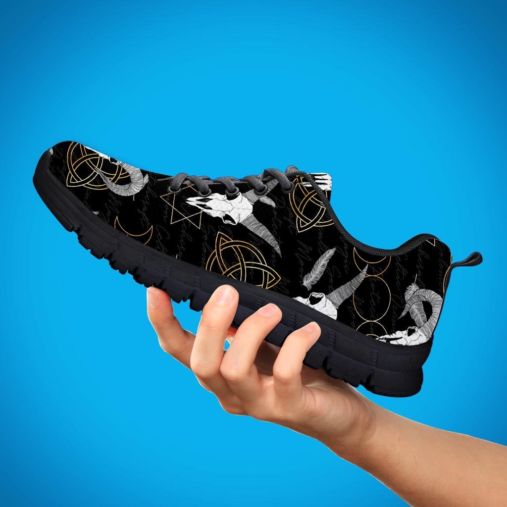 Capricorn Astrology Witch Gothic Women's Sneakers-grizzshop