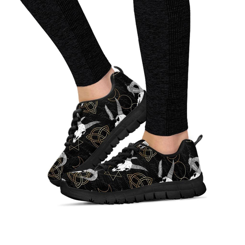 Capricorn Astrology Witch Gothic Women's Sneakers-grizzshop