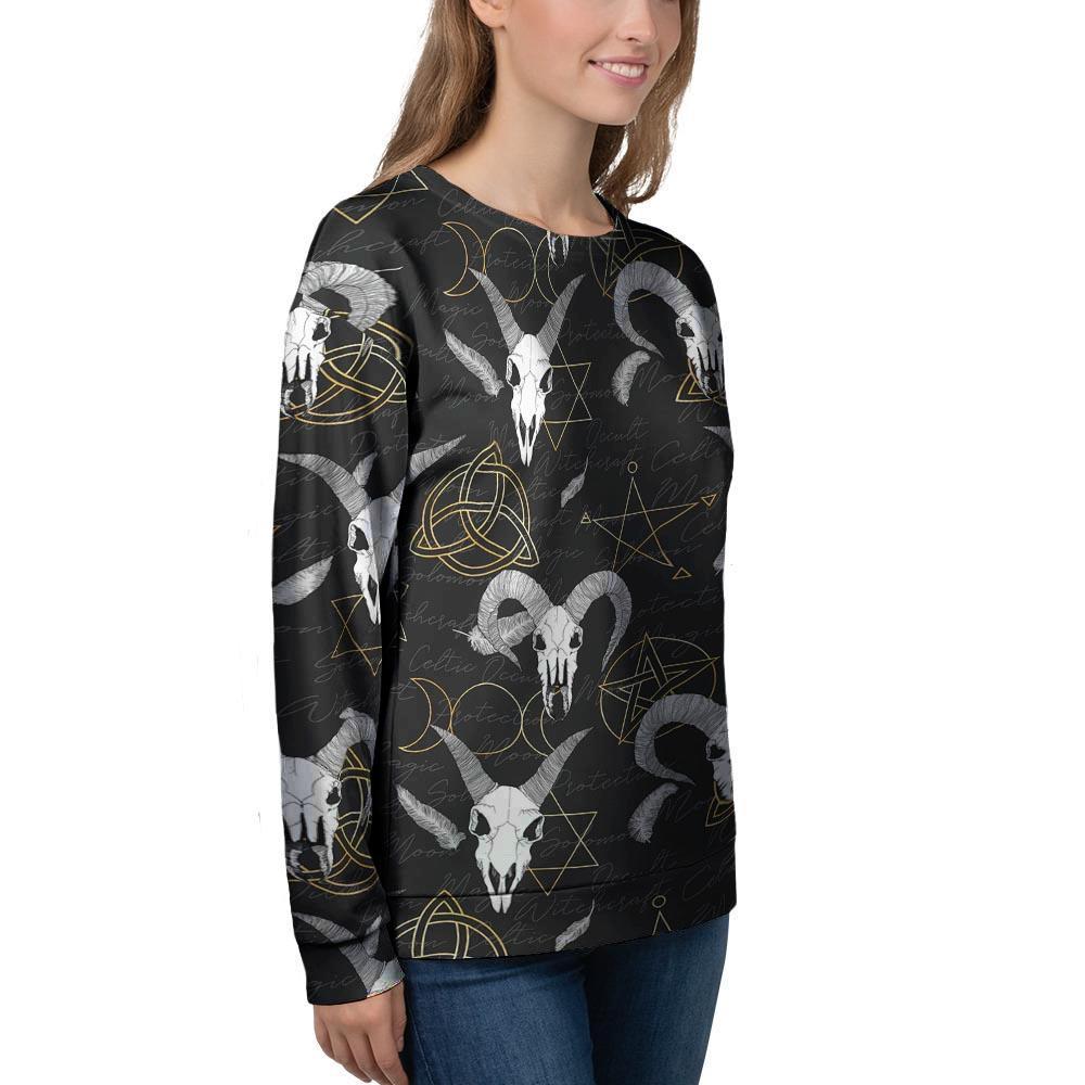 Capricorn Astrology Witch Gothic Women's Sweatshirt-grizzshop