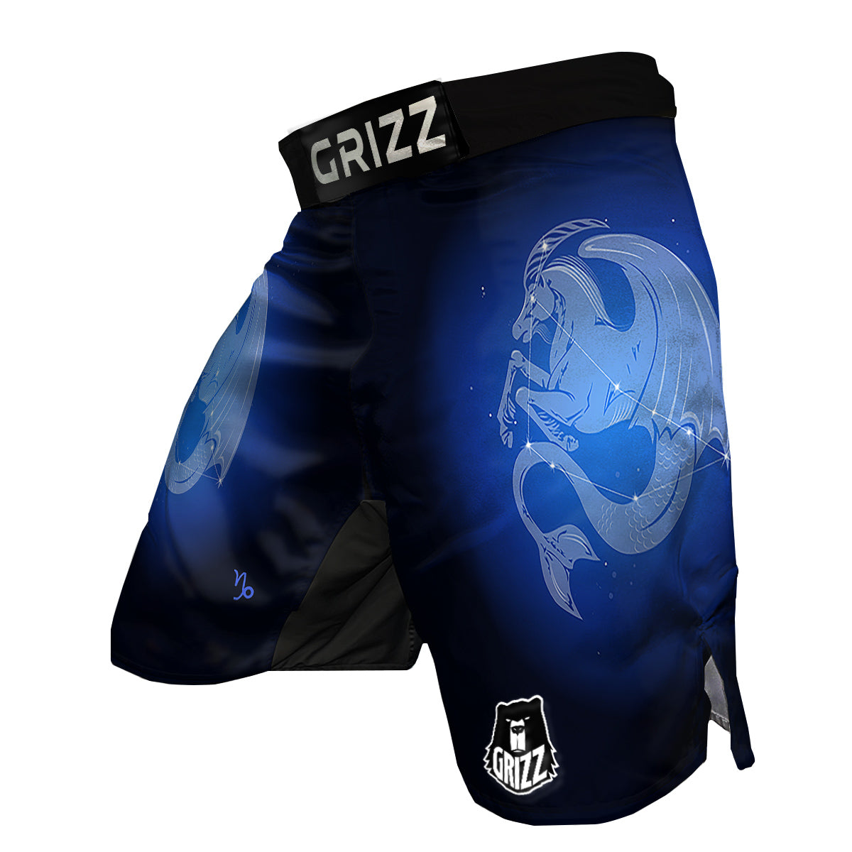 Capricorn Constellation Print MMA Shorts-grizzshop
