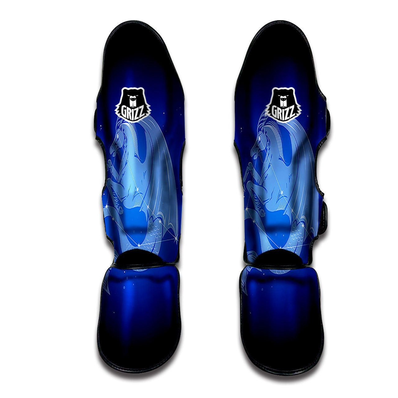 Capricorn Constellation Print Muay Thai Shin Guards-grizzshop