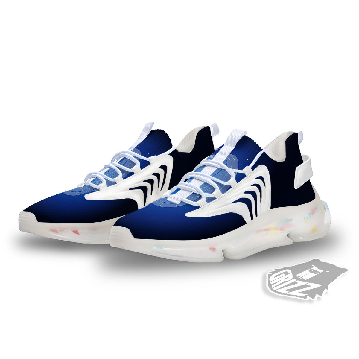 Capricorn Constellation Print White Gym Shoes-grizzshop