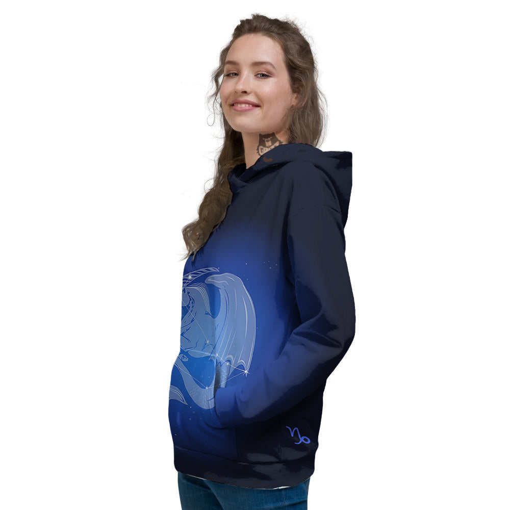 Capricorn Constellation Print Women's Hoodie-grizzshop