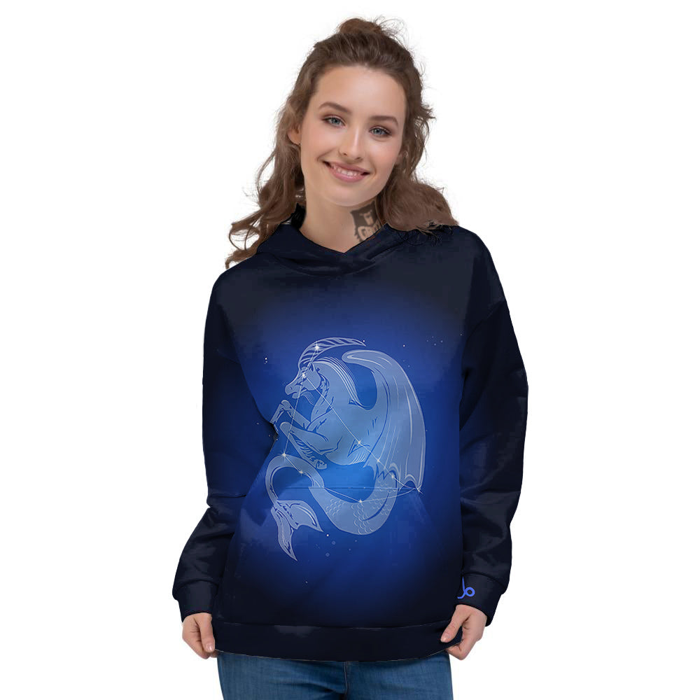 Capricorn Constellation Print Women's Hoodie-grizzshop