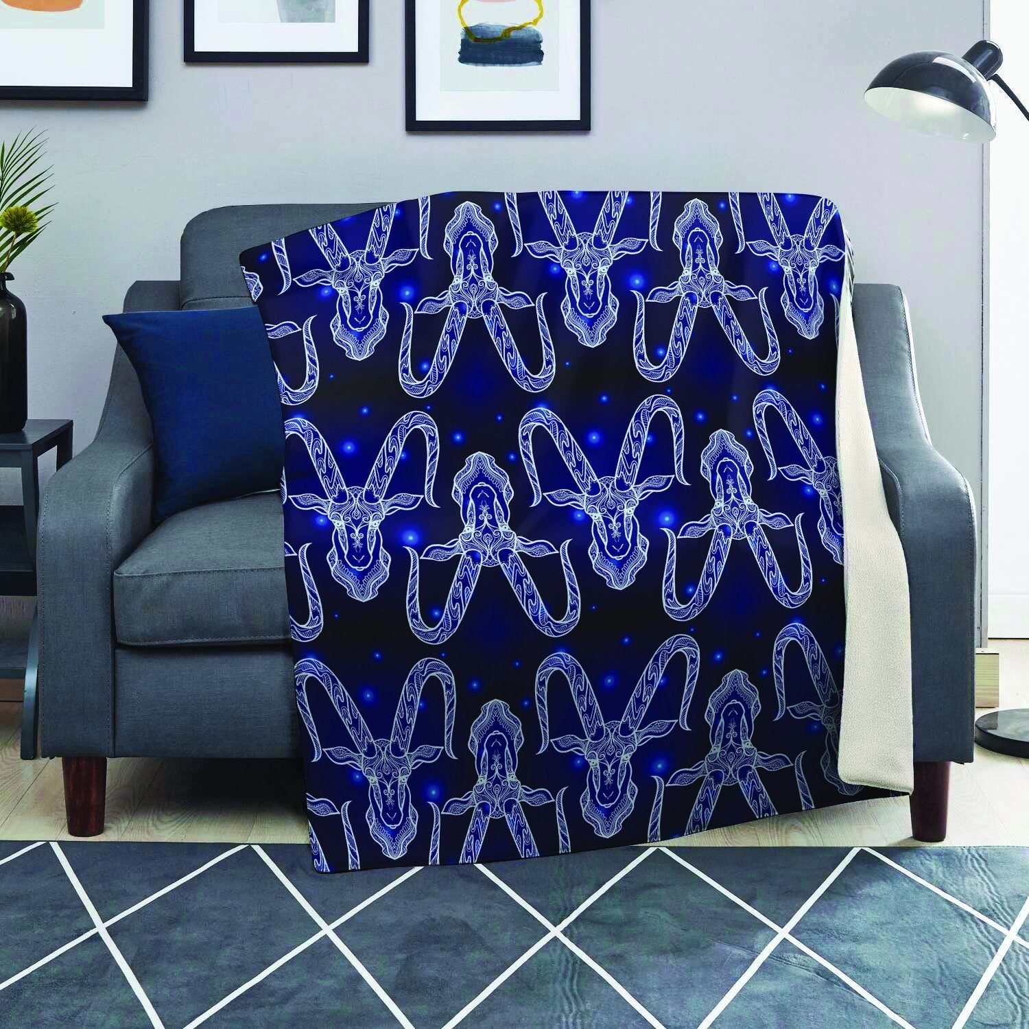 Capricorn Gothic Witch Blanket-grizzshop