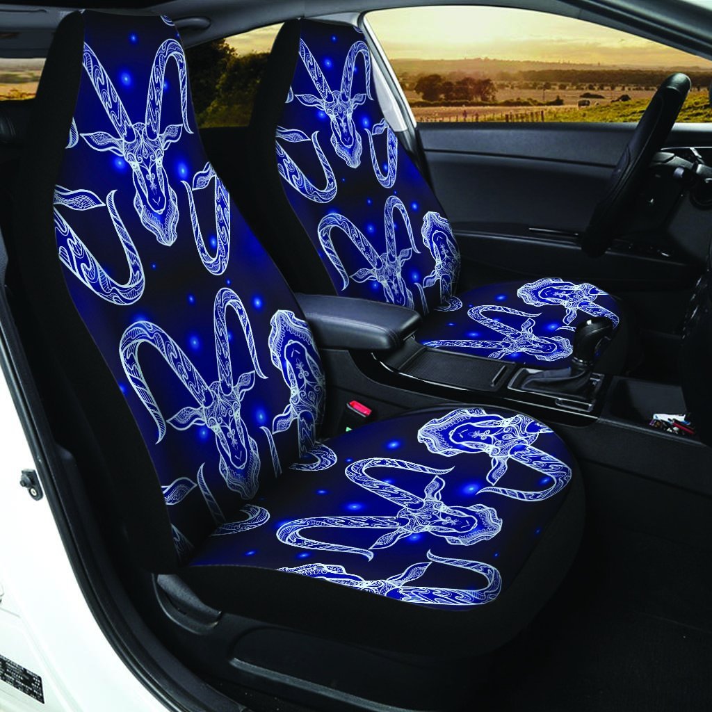 Capricorn Gothic Witch Car Seat Covers-grizzshop