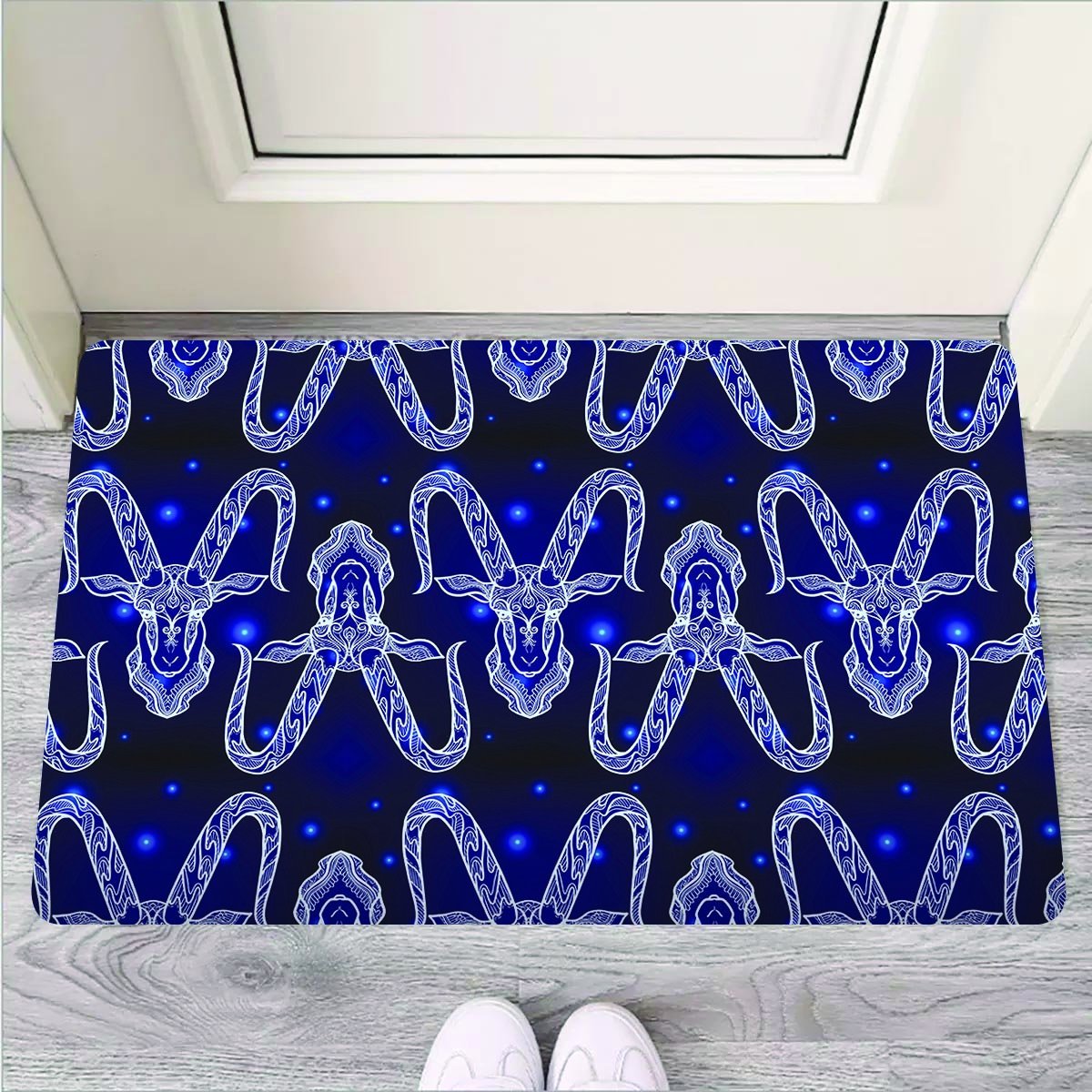 Capricorn Gothic Witch Door Mat-grizzshop