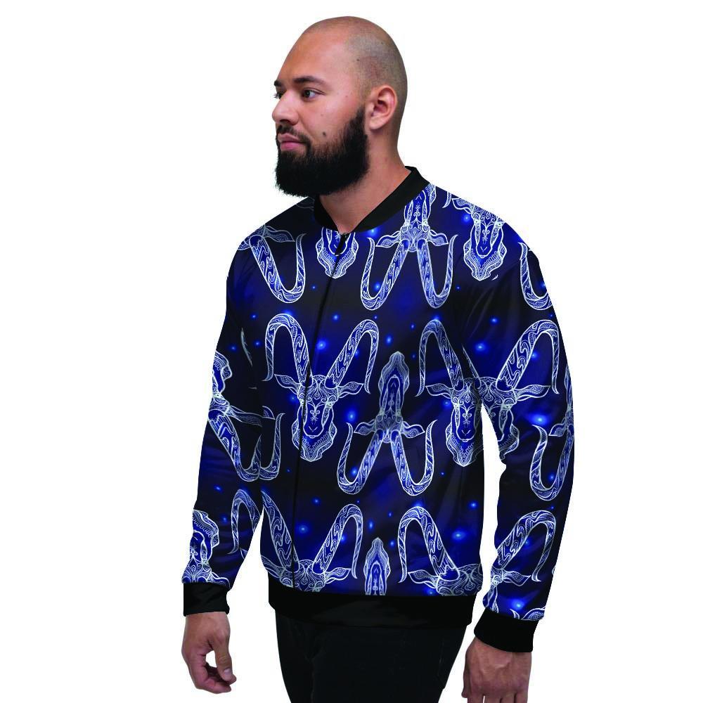 Capricorn Gothic Witch Men's Bomber Jacket-grizzshop