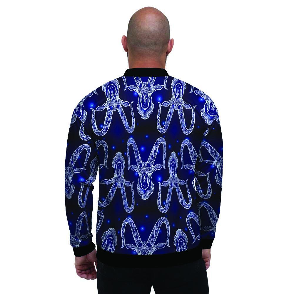 Capricorn Gothic Witch Men's Bomber Jacket-grizzshop