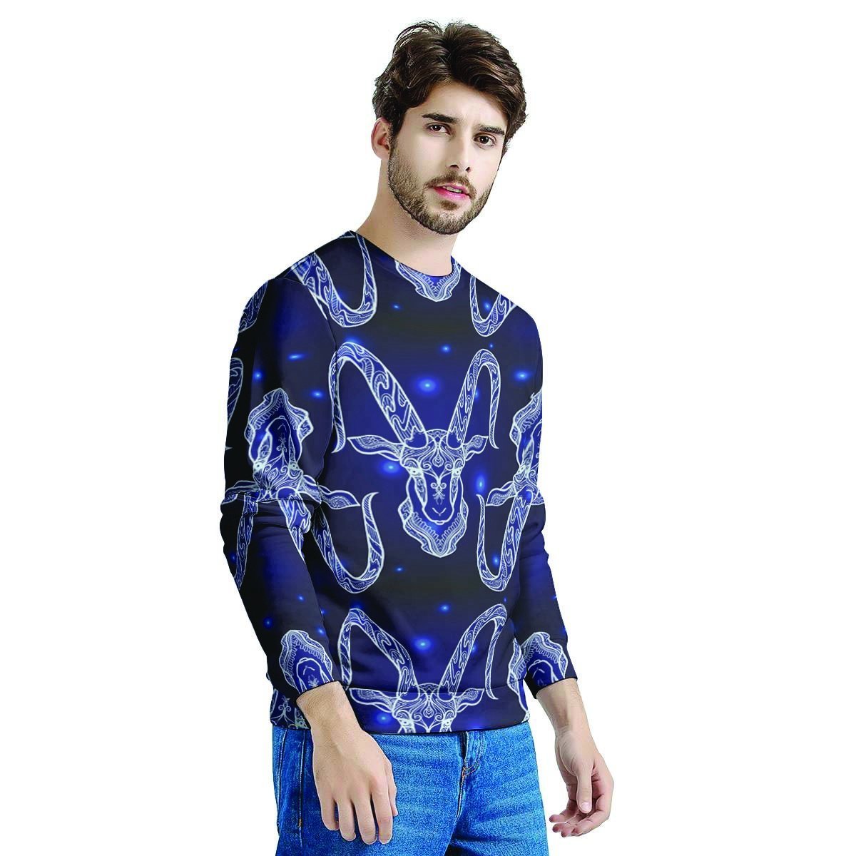 Capricorn Gothic Witch Men's Sweatshirt-grizzshop