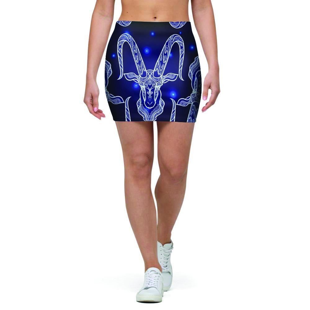 Capricorn Gothic Witch Mini Skirt-grizzshop