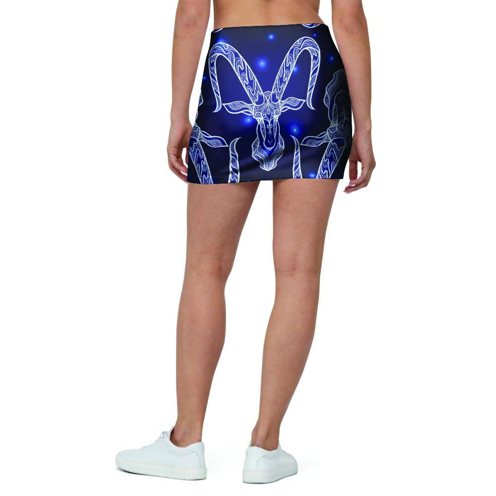 Capricorn Gothic Witch Mini Skirt-grizzshop