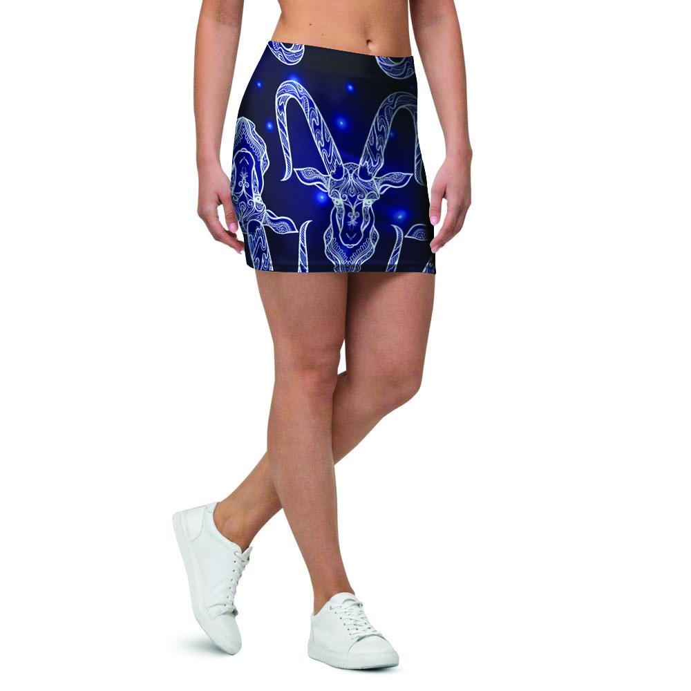 Capricorn Gothic Witch Mini Skirt-grizzshop