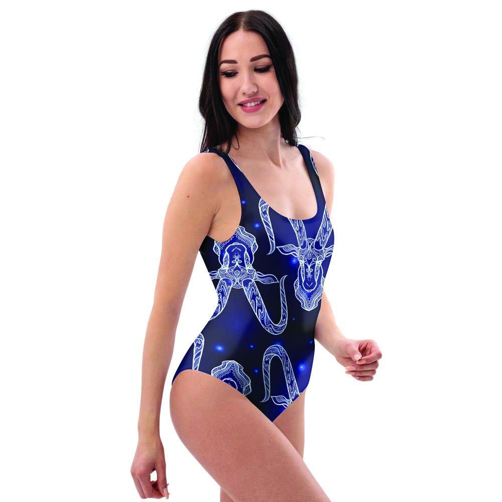 Capricorn Gothic Witch One Piece Swimsuite-grizzshop