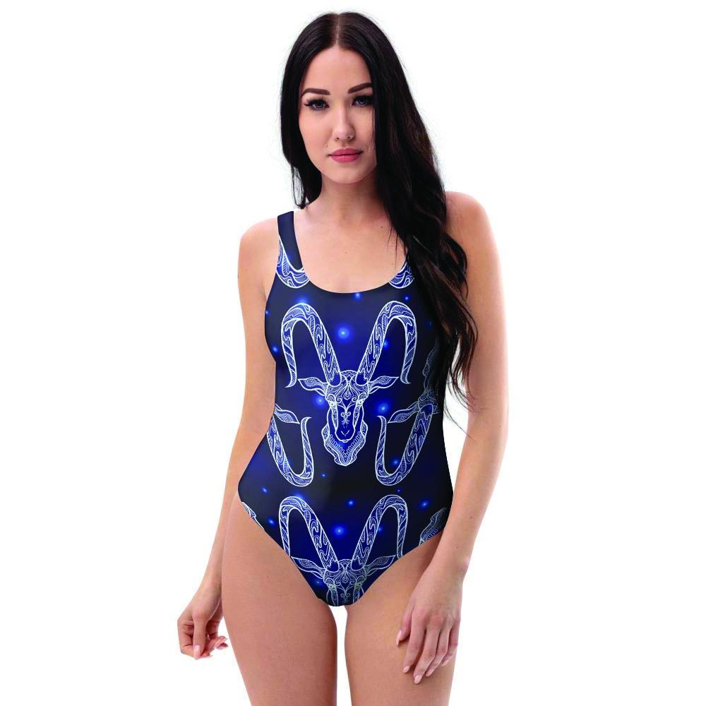 Capricorn Gothic Witch One Piece Swimsuite-grizzshop