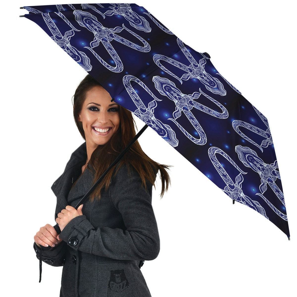 Capricorn Gothic Witch Umbrella-grizzshop