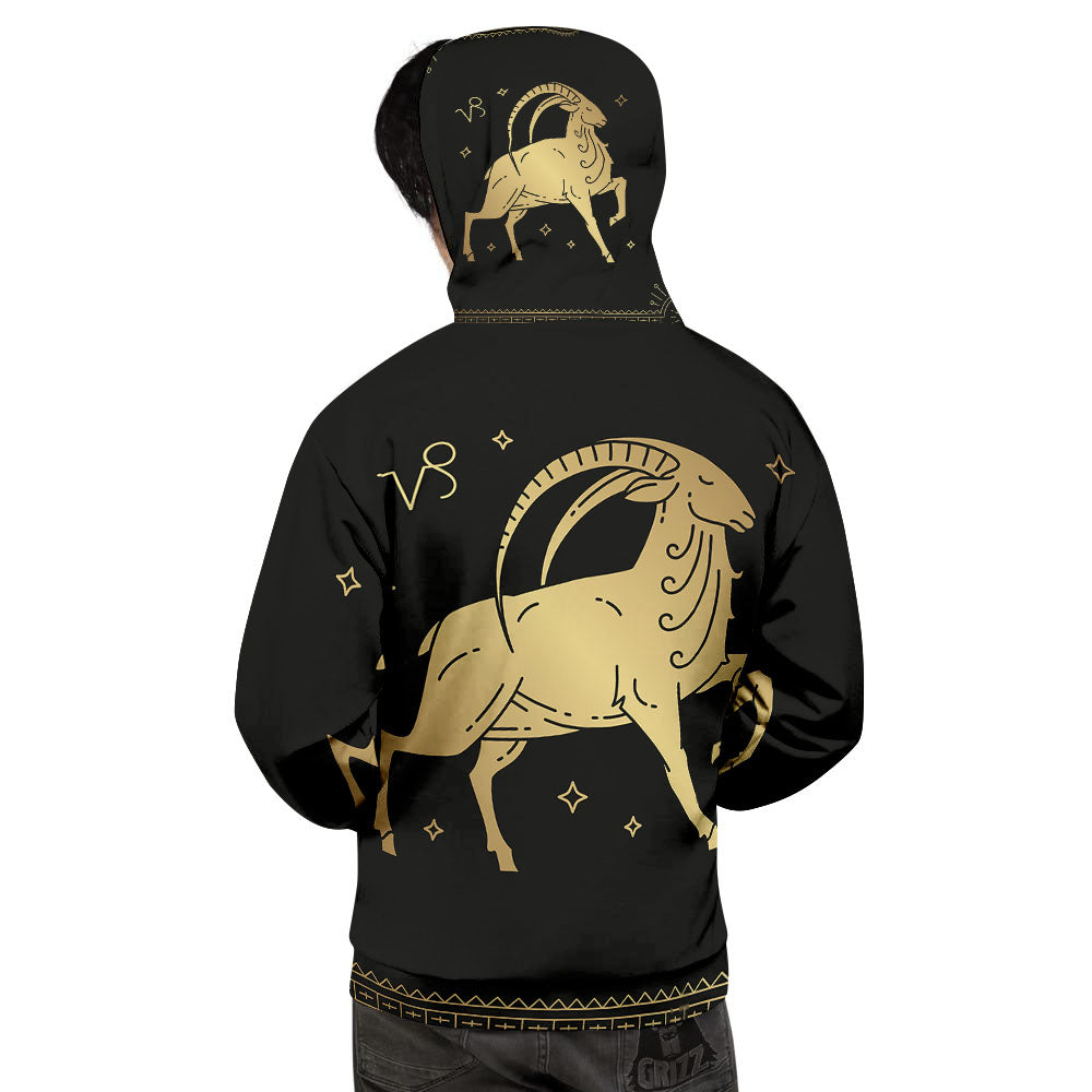 Capricorn Sign Astrological Print Men's Hoodie-grizzshop
