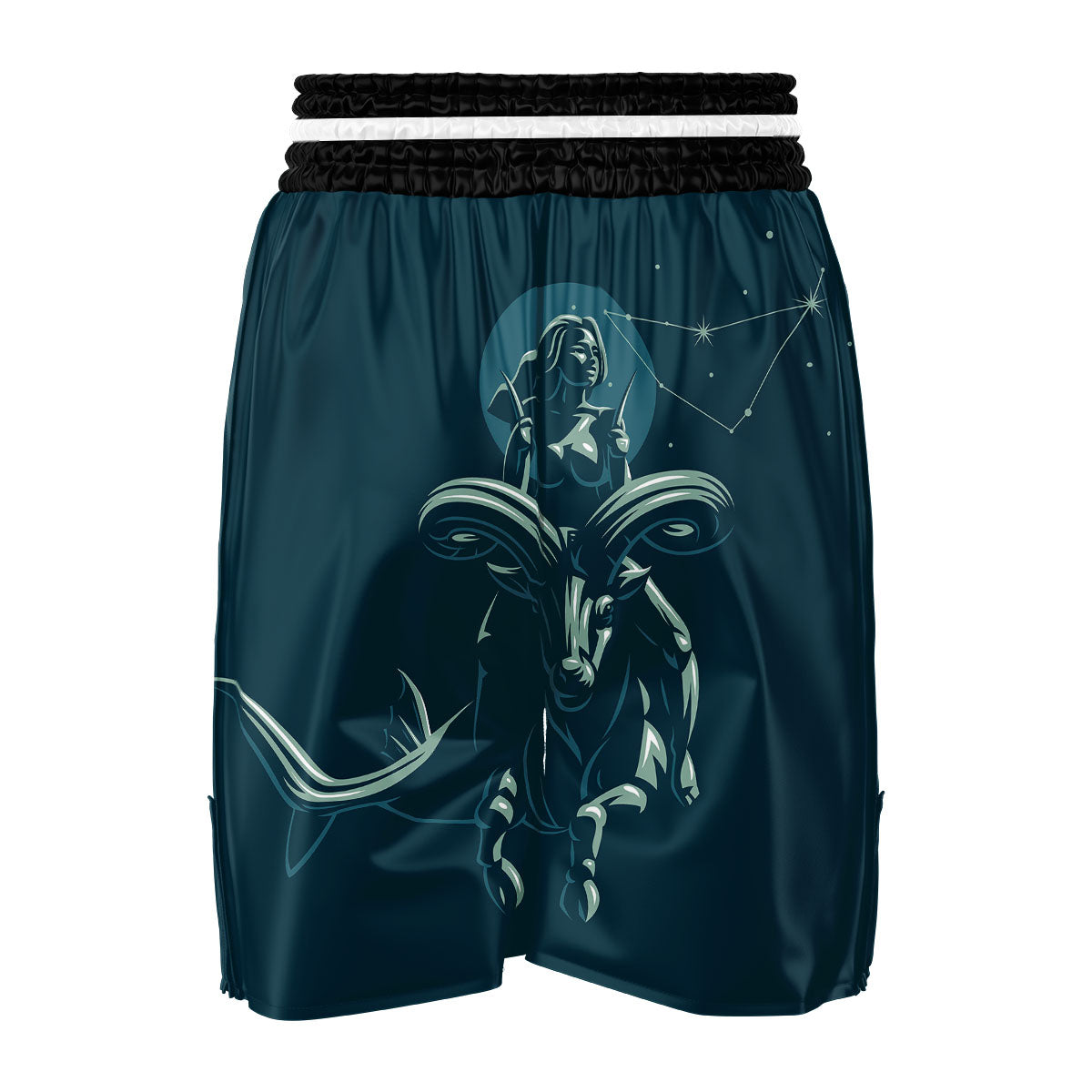 Capricorn Sign Astrology Print Boxing Shorts-grizzshop
