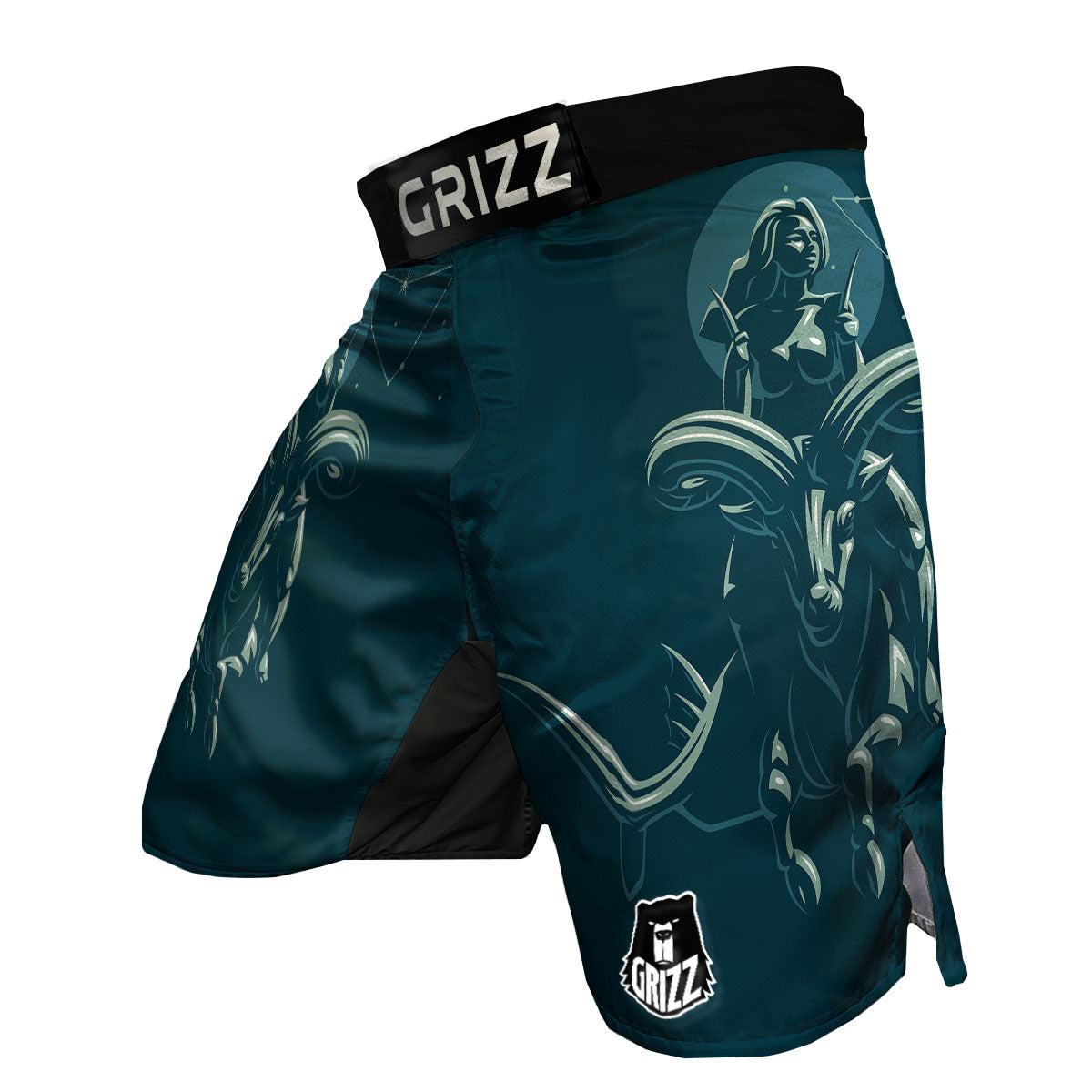 Capricorn Sign Astrology Print MMA Shorts-grizzshop