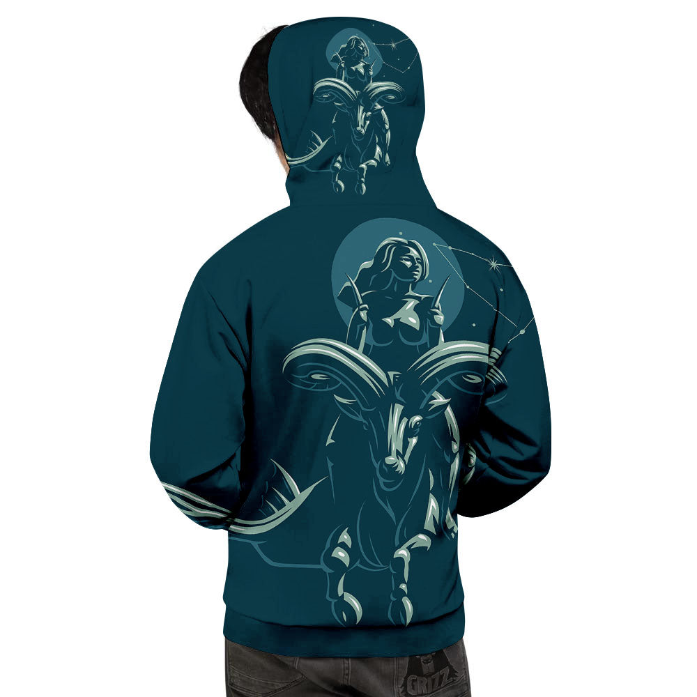 Capricorn Sign Astrology Print Men's Hoodie-grizzshop