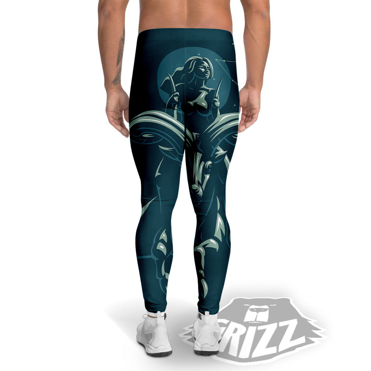 Capricorn Sign Astrology Print Men's Leggings-grizzshop