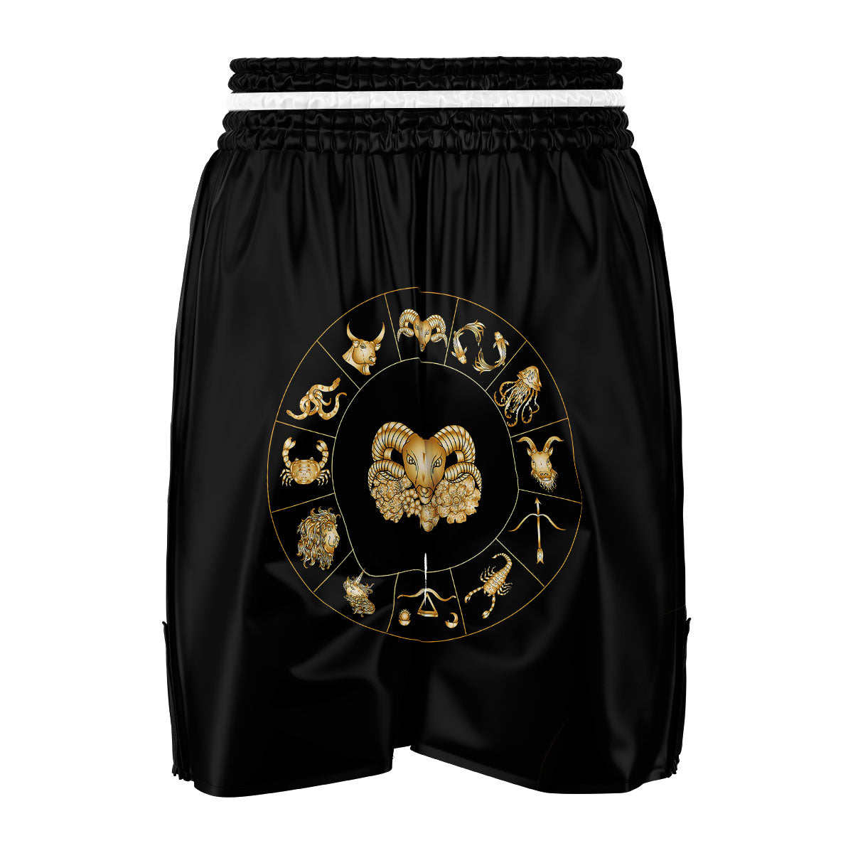Capricorn Sign Fantasy Print Boxing Shorts-grizzshop