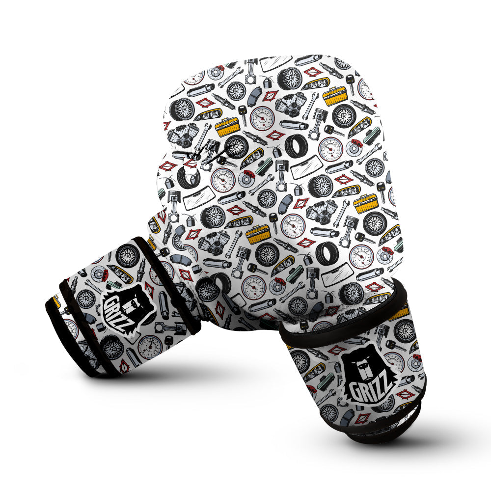 Car Vehicle Accessories Print Pattern Boxing Gloves-grizzshop