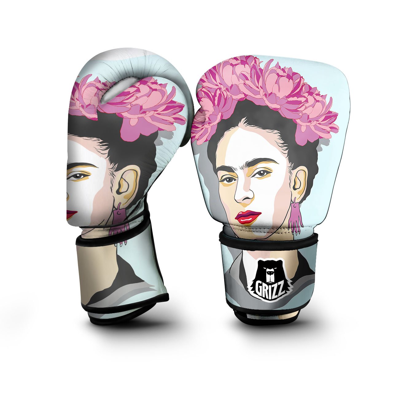 Carmen Frida Kahlo Magdalena Print Boxing Gloves-grizzshop