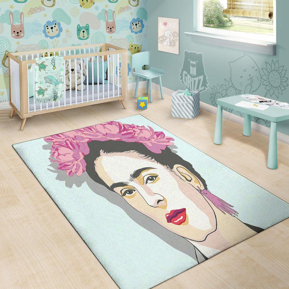Carmen Frida Kahlo Magdalena Print Floor Mat-grizzshop
