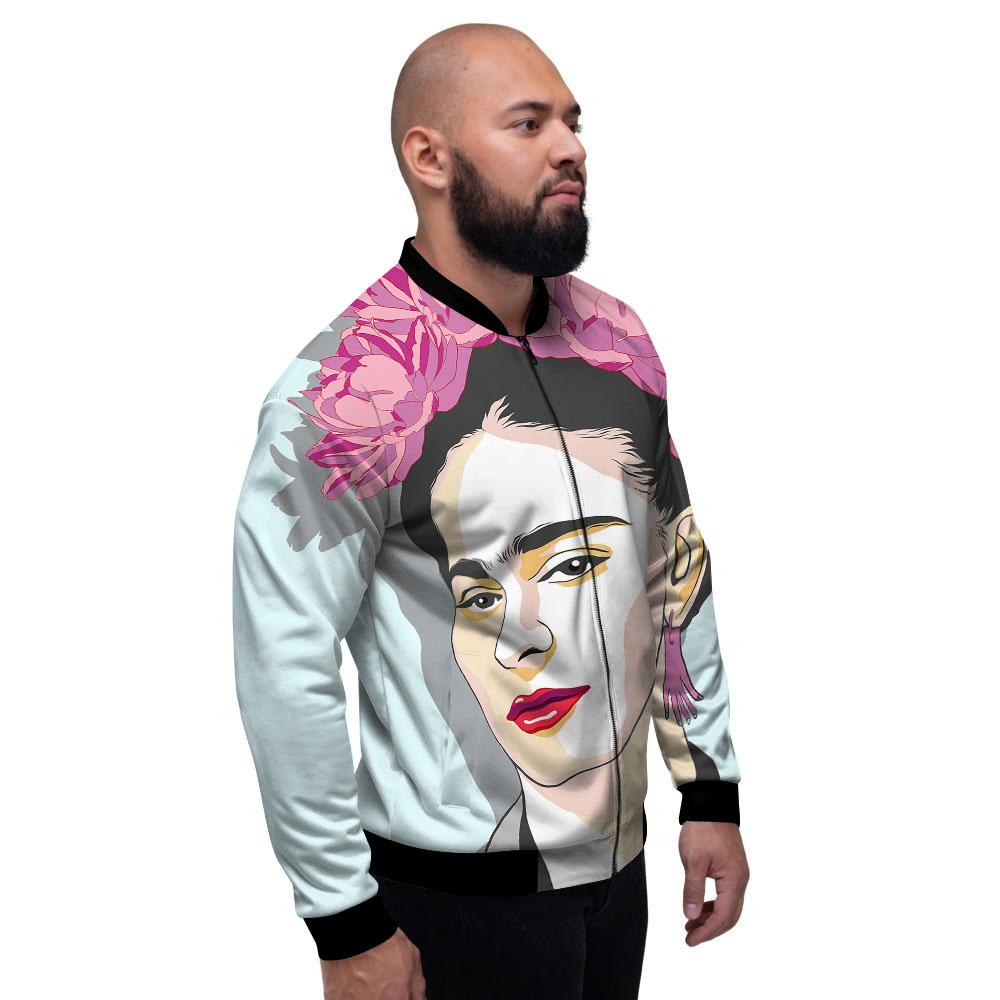 Carmen Frida Kahlo Magdalena Print Men's Bomber Jacket-grizzshop